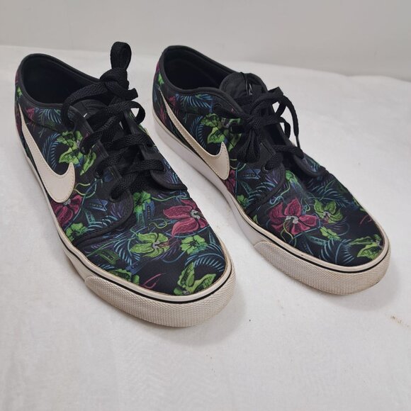 Nike Toki‎ Textile Print Low Floral Hawaiian Shoes - Men's Size US 11 - Picture 6 of 12